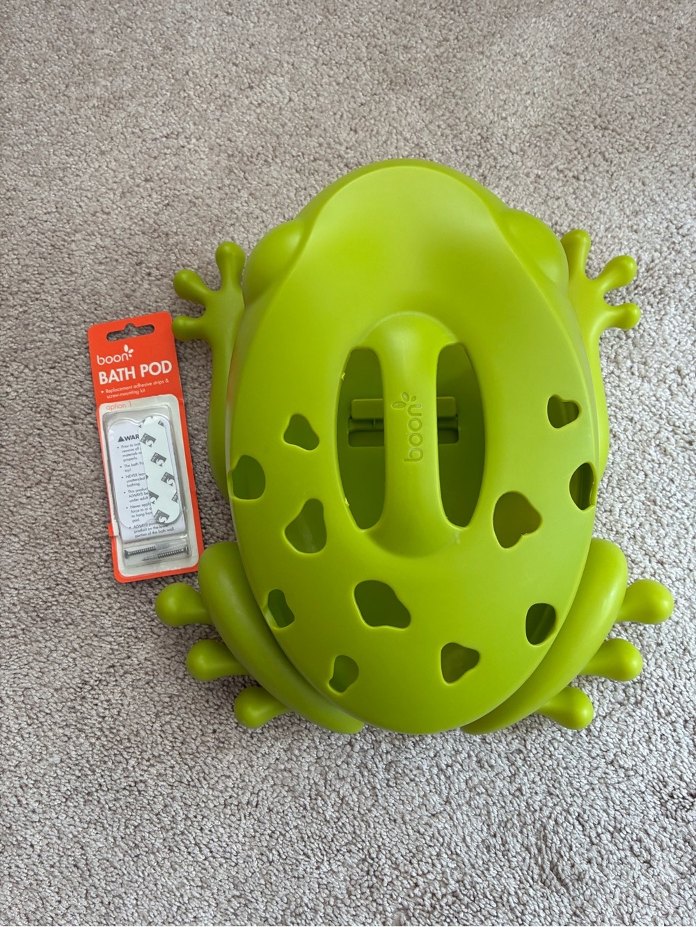 Boon Frog Pod Bath Caddy Storage Toy